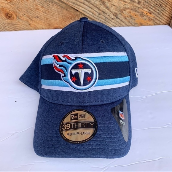 New Tennessee Titans Hat Cap - Size M /L - New Era 39Thirty - Blue - NFL - Picture 2 of 6